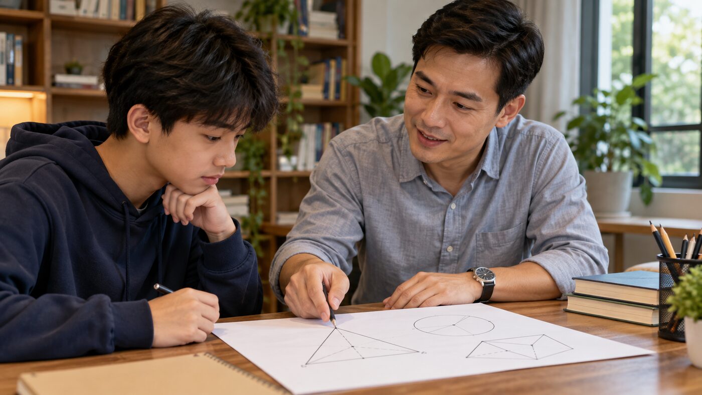 Minh họa sổ tay lỗi sai hình học lớp 8: cách học để bớt mất điểm – hoạt động học Toán của học sinh THCS