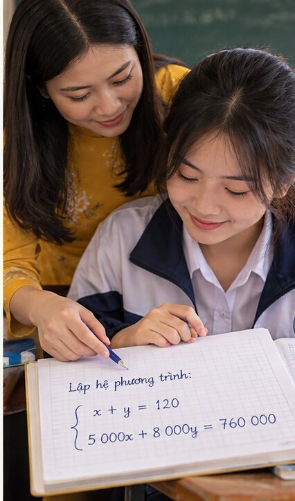 Lập bảng cho bài chuyển động và năng suất