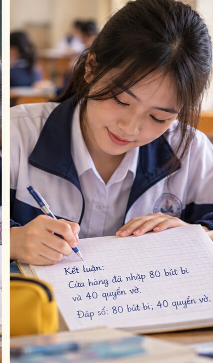 Từ câu chữ đến hai phương trình