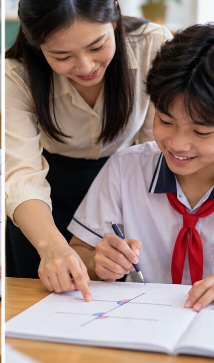 Cộng hai số khác dấu cần tìm phần chênh lệch